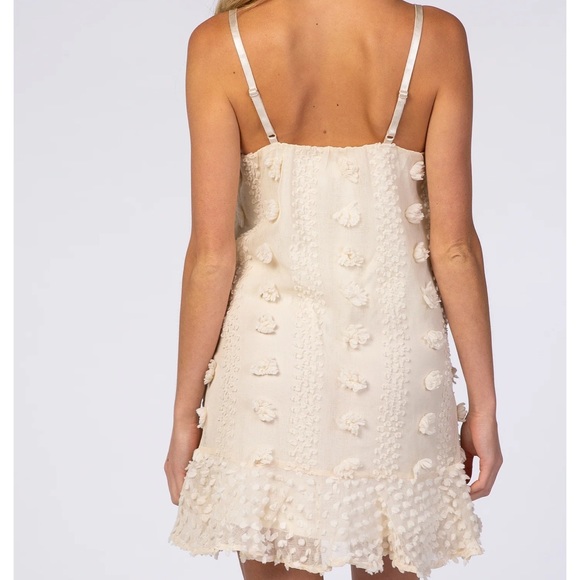 Textured Ruffle Hem Thin Strap Dress - Picture 8 of 8
